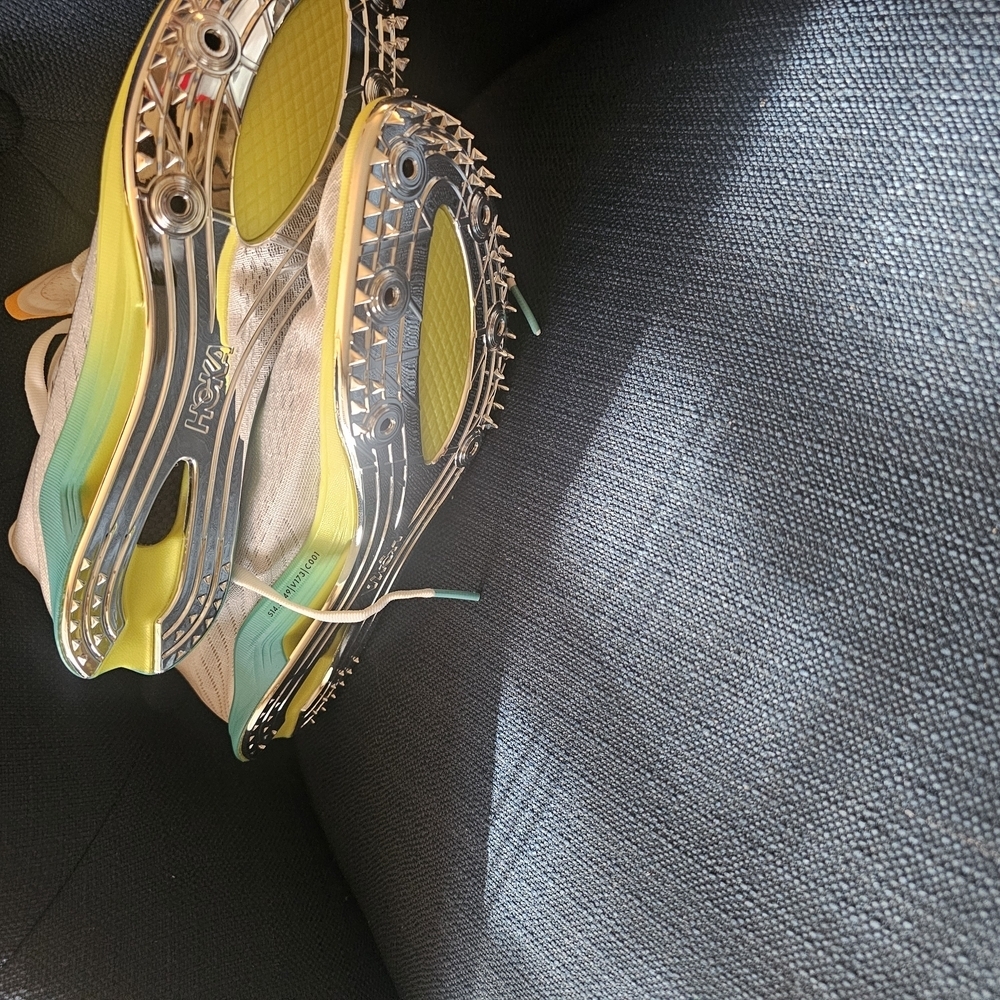 Hoka White and Teal Athletic Shoes - Picture 12 of 12